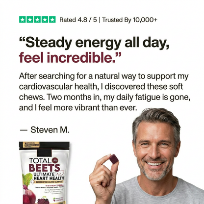 TOTAL BEETS™ – Blood Pressure Support + Strengthening Heart Health (Trusted By Doctors)