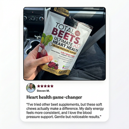 TOTAL BEETS™ – Blood Pressure Support + Strengthening Heart Health (Trusted By Doctors)