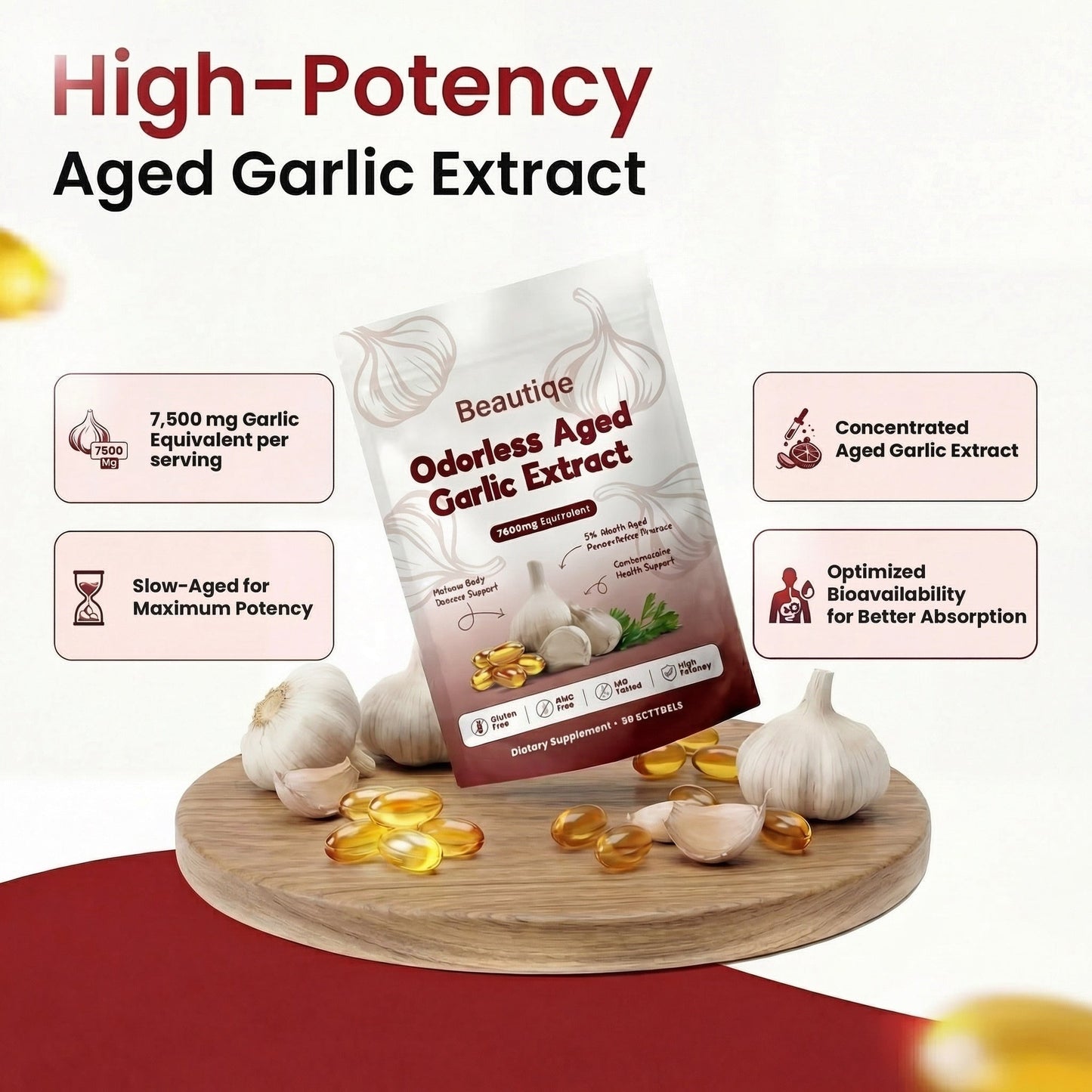 AGED GARLIC EXTRACT ODORLESS – HEART & WELLNESS SUPPORT