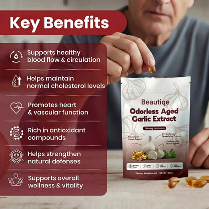 AGED GARLIC EXTRACT ODORLESS – HEART & WELLNESS SUPPORT