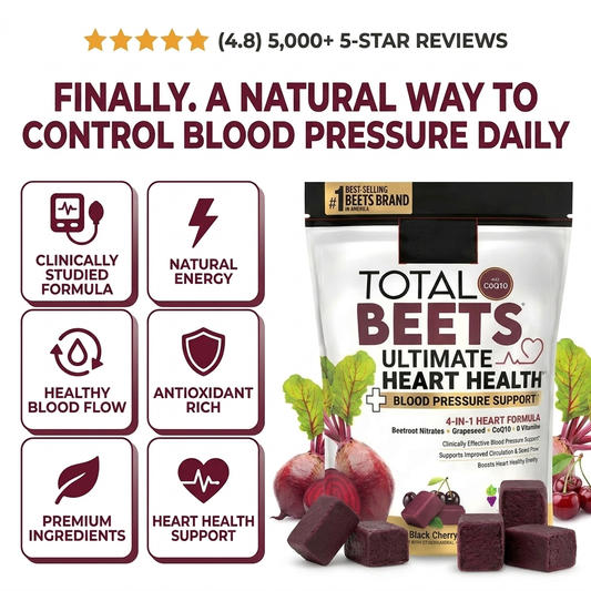 TOTAL BEETS™ – Blood Pressure Support + Strengthening Heart Health (Trusted By Doctors)