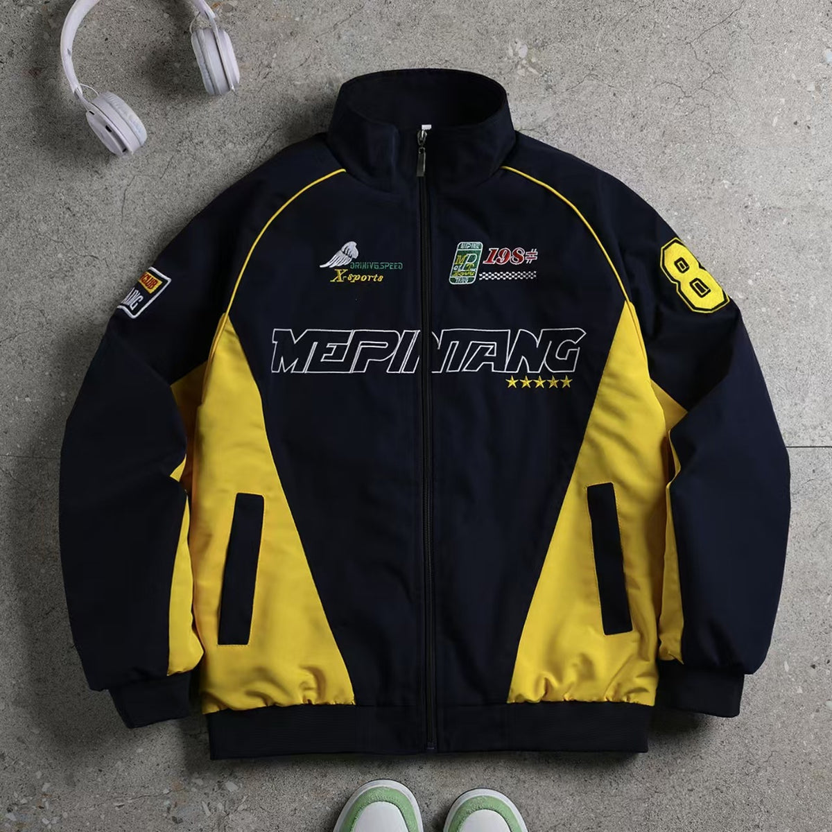 WINDPROOF STAND COLLOR ZIPPER JACKET