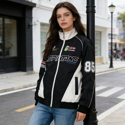 WINDPROOF STAND COLLOR ZIPPER JACKET