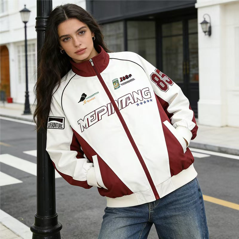 WINDPROOF STAND COLLOR ZIPPER JACKET